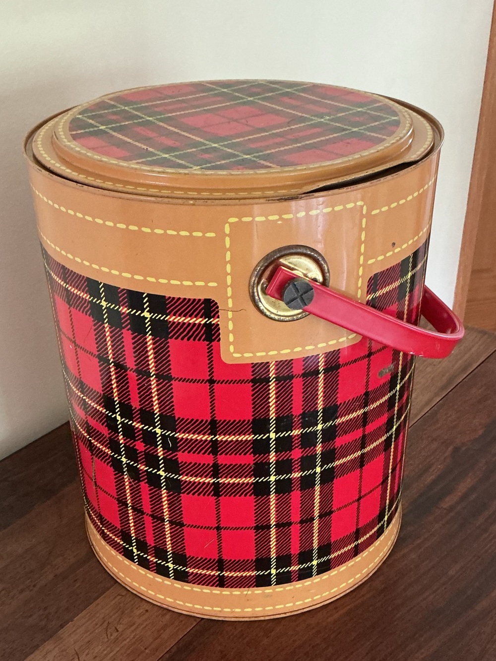 Vintage Red Plaid Cooler - The Skotch Kooler by Hamilton - Picture 2 of 9